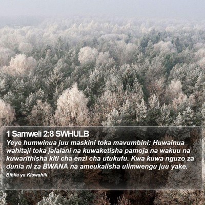 1 Samweli 2:8 SWHULB Bible Verse Image