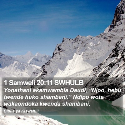 1 Samweli 20:11 SWHULB Bible Verse Image