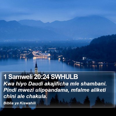 1 Samweli 20:24 SWHULB Bible Verse Image