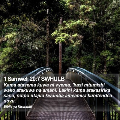 1 Samweli 20:7 SWHULB Bible Verse Image