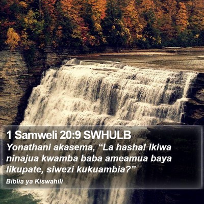 1 Samweli 20:9 SWHULB Bible Verse Image