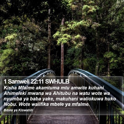 1 Samweli 22:11 SWHULB Bible Verse Image