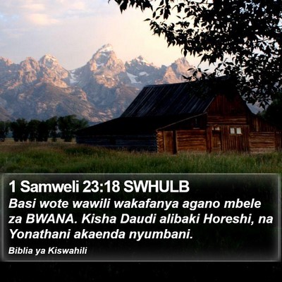 1 Samweli 23:18 SWHULB Bible Verse Image
