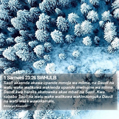 1 Samweli 23:26 SWHULB Bible Verse Image