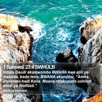 1 Samweli 23:4 SWHULB Bible Verse Image