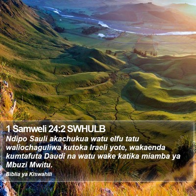 1 Samweli 24:2 SWHULB Bible Verse Image