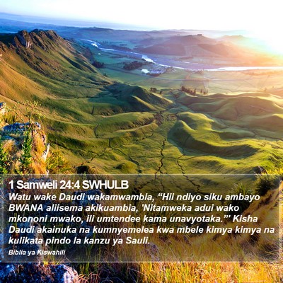 1 Samweli 24:4 SWHULB Bible Verse Image