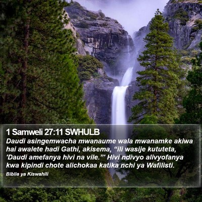 1 Samweli 27:11 SWHULB Bible Verse Image