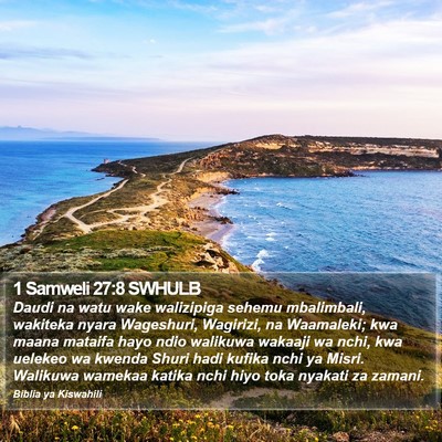 1 Samweli 27:8 SWHULB Bible Verse Image