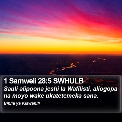 1 Samweli 28:5 SWHULB Bible Verse Image