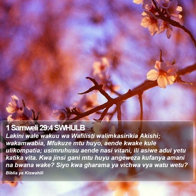 1 Samweli 29:4 SWHULB Bible Verse Image