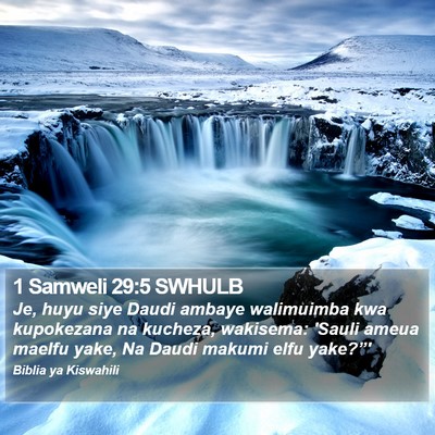 1 Samweli 29:5 SWHULB Bible Verse Image