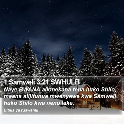 1 Samweli 3:21 SWHULB Bible Verse Image