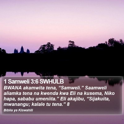 1 Samweli 3:6 SWHULB Bible Verse Image
