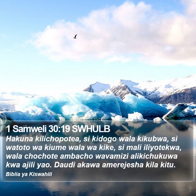 1 Samweli 30:19 SWHULB Bible Verse Image