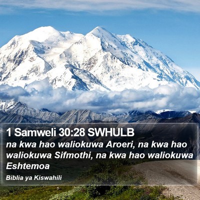 1 Samweli 30:28 SWHULB Bible Verse Image