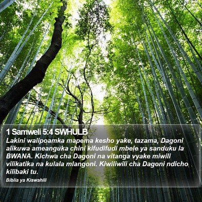 1 Samweli 5:4 SWHULB Bible Verse Image