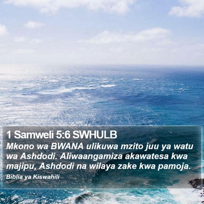 1 Samweli 5:6 SWHULB Bible Verse Image