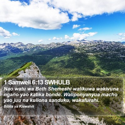 1 Samweli 6:13 SWHULB Bible Verse Image