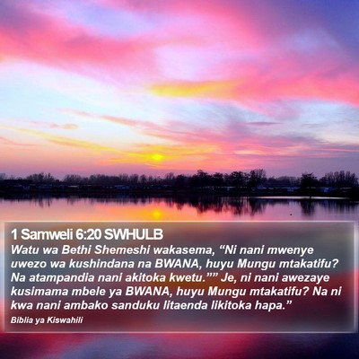 1 Samweli 6:20 SWHULB Bible Verse Image