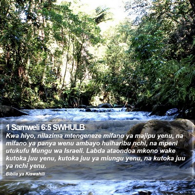 1 Samweli 6:5 SWHULB Bible Verse Image