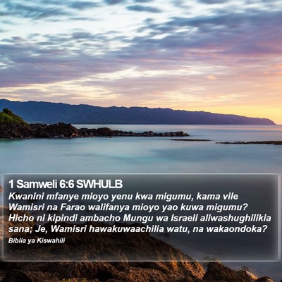 1 Samweli 6:6 SWHULB Bible Verse Image