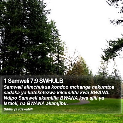 1 Samweli 7:9 SWHULB Bible Verse Image