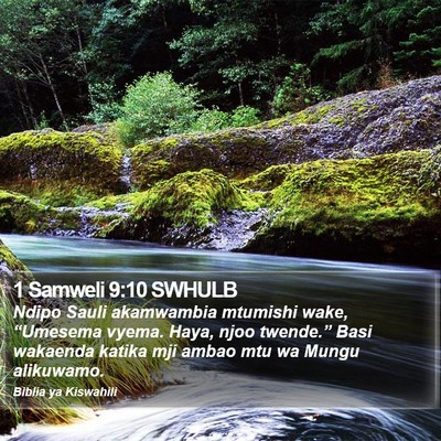 1 Samweli 9:10 SWHULB Bible Verse Image