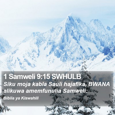 1 Samweli 9:15 SWHULB Bible Verse Image