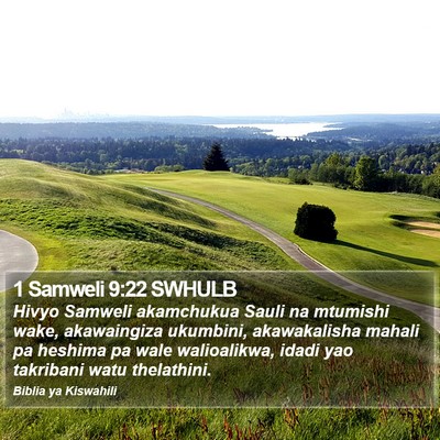 1 Samweli 9:22 SWHULB Bible Verse Image