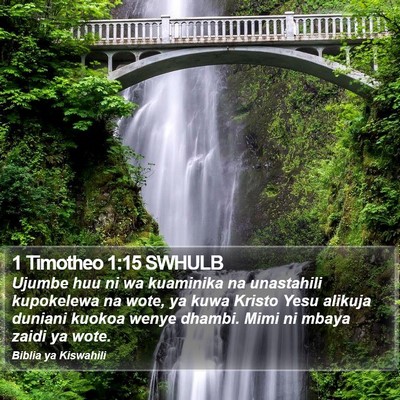 1 Timotheo 1:15 SWHULB Bible Verse Image