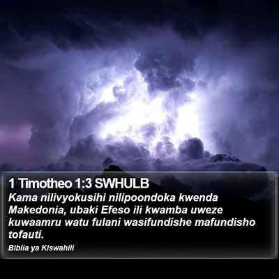 1 Timotheo 1:3 SWHULB Bible Verse Image