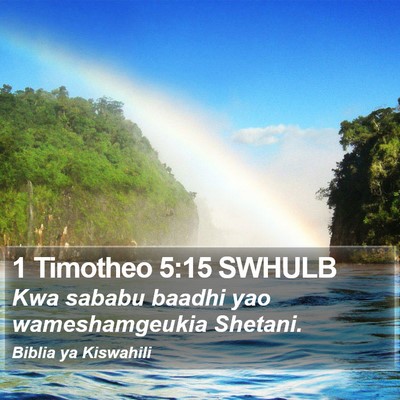 1 Timotheo 5:15 SWHULB Bible Verse Image