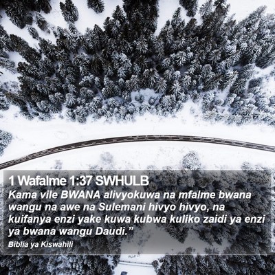 1 Wafalme 1:37 SWHULB Bible Verse Image