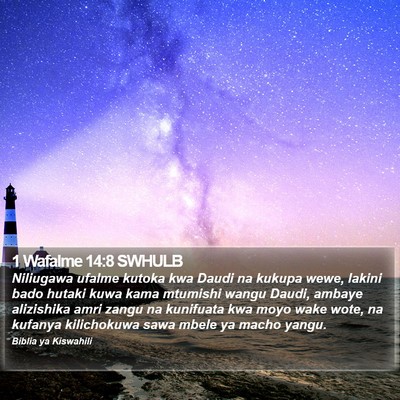 1 Wafalme 14:8 SWHULB Bible Verse Image