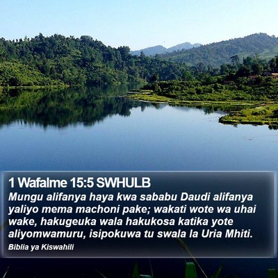 1 Wafalme 15:5 SWHULB Bible Verse Image