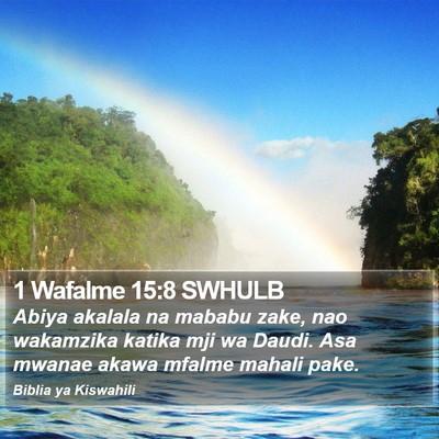 1 Wafalme 15:8 SWHULB Bible Verse Image