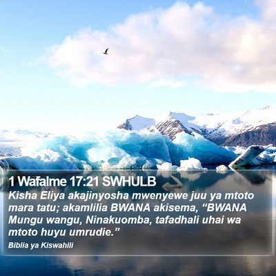 1 Wafalme 17:21 SWHULB Bible Verse Image