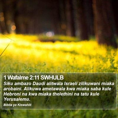 1 Wafalme 2:11 SWHULB Bible Verse Image