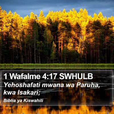 1 Wafalme 4:17 SWHULB Bible Verse Image