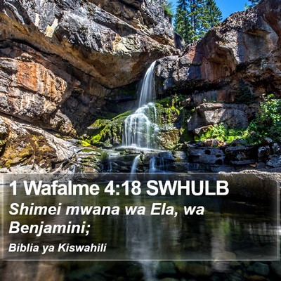 1 Wafalme 4:18 SWHULB Bible Verse Image