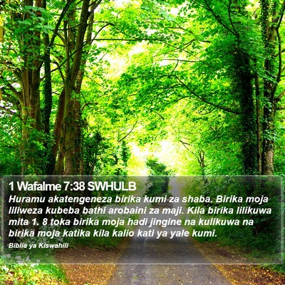 1 Wafalme 7:38 SWHULB Bible Verse Image