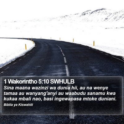1 Wakorintho 5:10 SWHULB Bible Verse Image