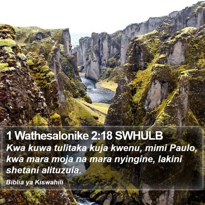 1 Wathesalonike 2:18 SWHULB Bible Verse Image