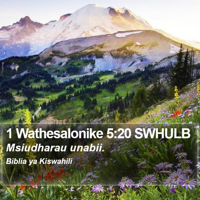 1 Wathesalonike 5:20 SWHULB Bible Verse Image
