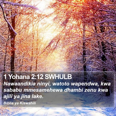 1 Yohana 2:12 SWHULB Bible Verse Image