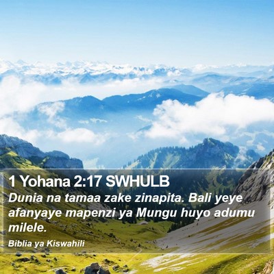 1 Yohana 2:17 SWHULB Bible Verse Image