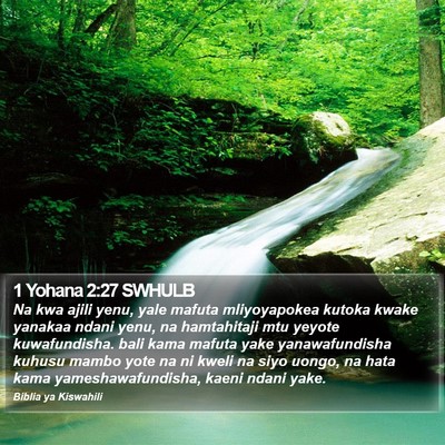 1 Yohana 2:27 SWHULB Bible Verse Image