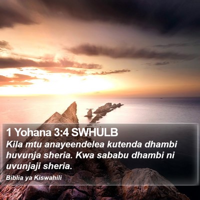 1 Yohana 3:4 SWHULB Bible Verse Image