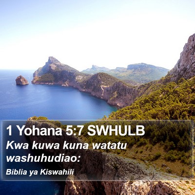 1 Yohana 5:7 SWHULB Bible Verse Image